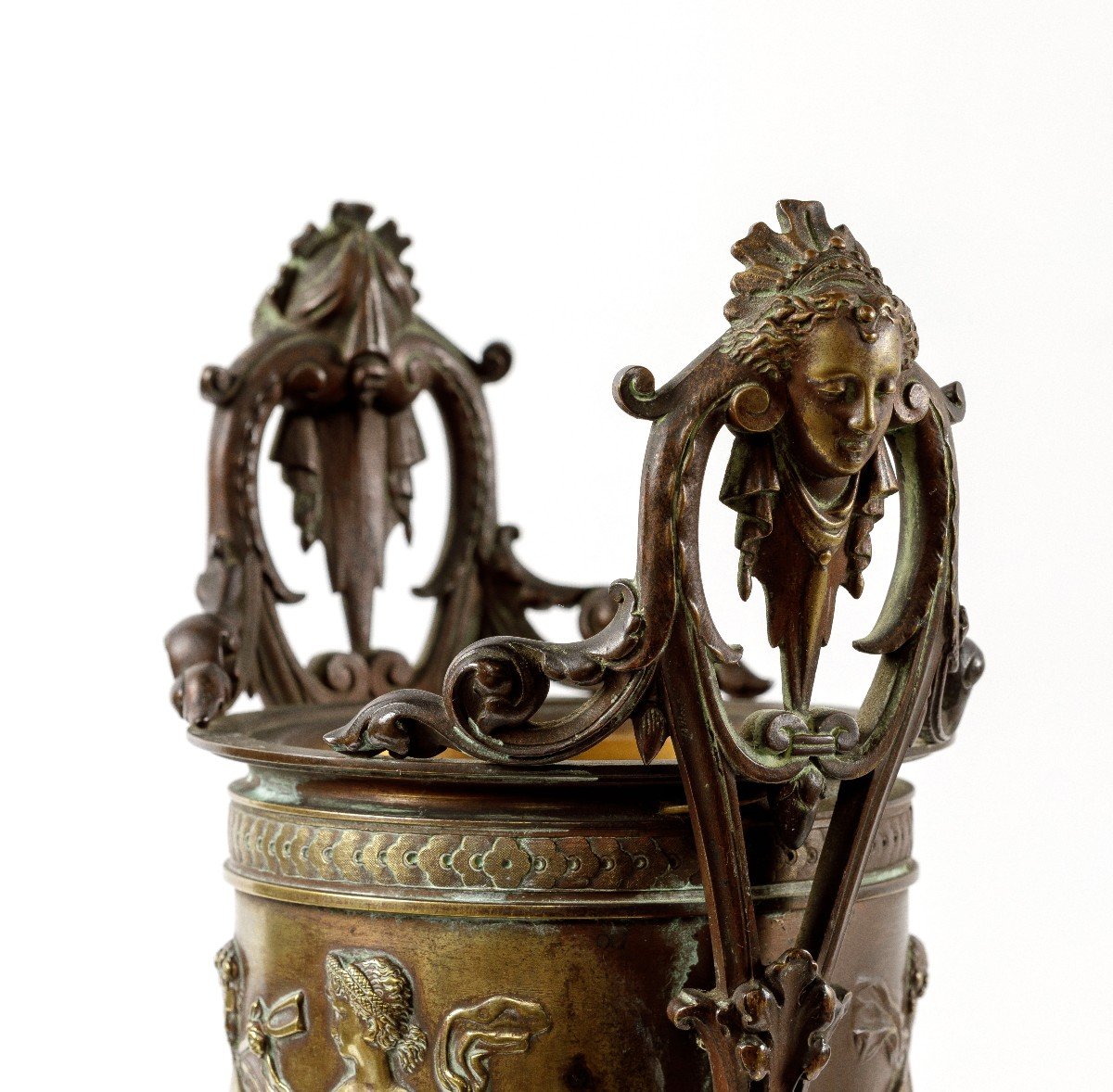 Pair Of Bronze Vases, Napoleon III Period 19th-photo-1