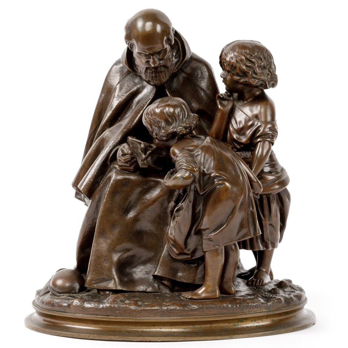 Religious Bronze Sculpture 19th