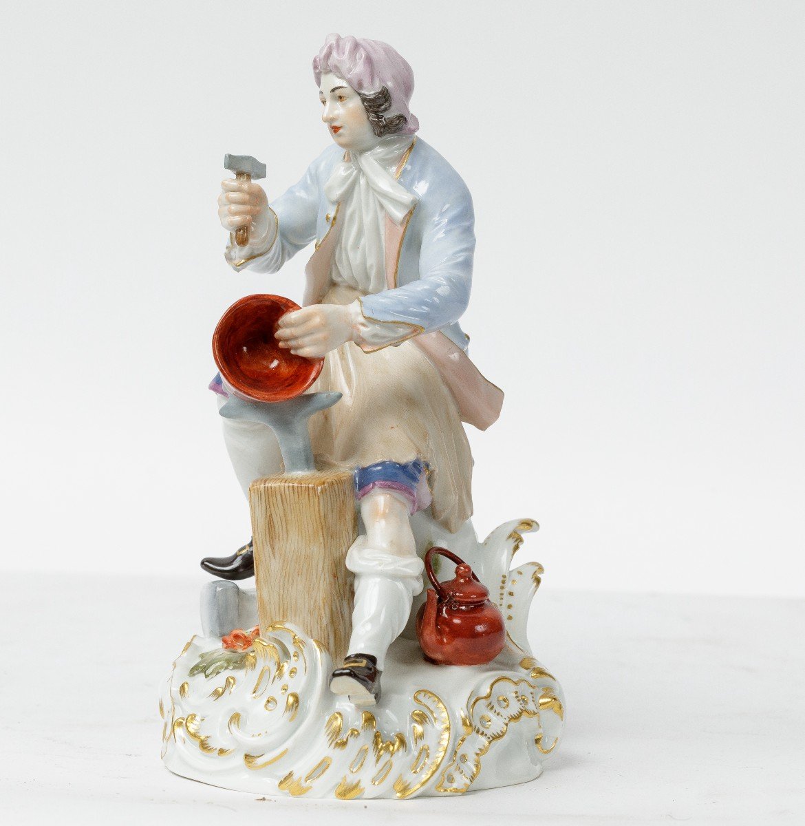 Figurine En Porcelaine Meissen Vers 1900-photo-4