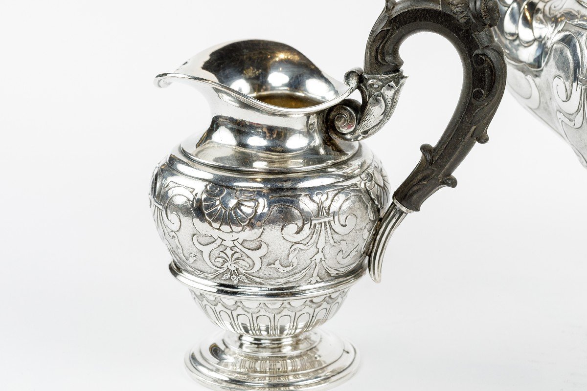 Sterling Silver Tea Set,  Austria 19th C.-photo-2