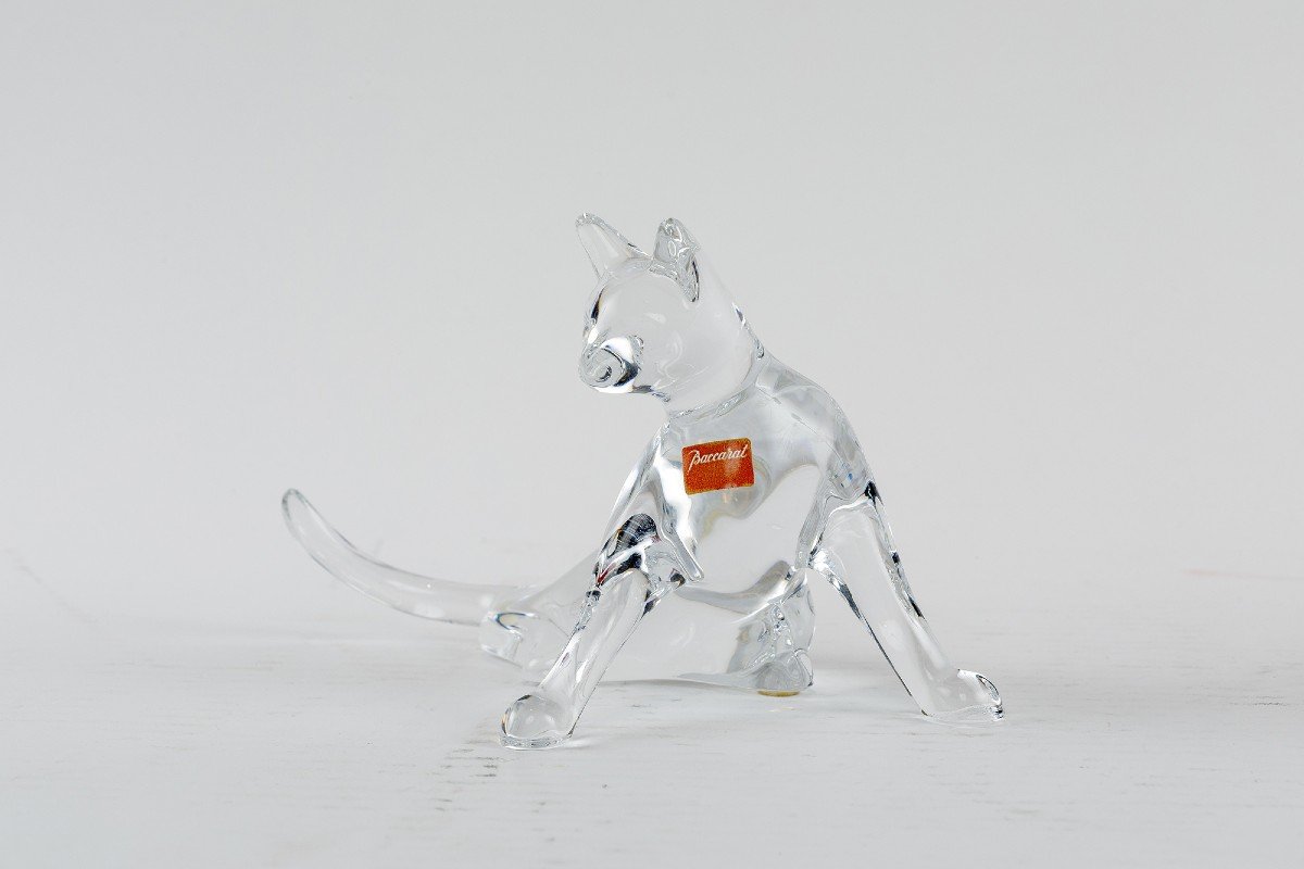 Two Crystal Wonderfull Cats From Baccarat-photo-1