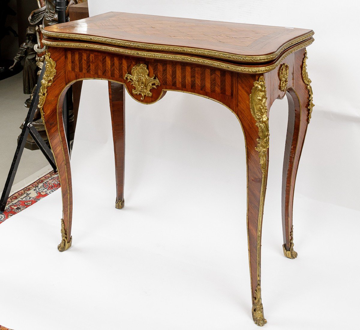 19th Century Louis XV Style Game Table-photo-6