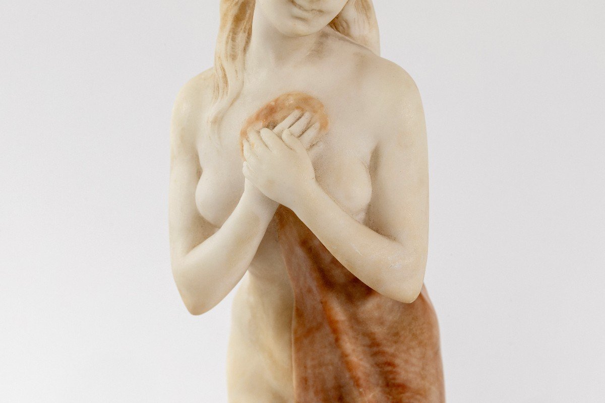 Sculpture Aphrodite En Albatre 19eme -photo-3