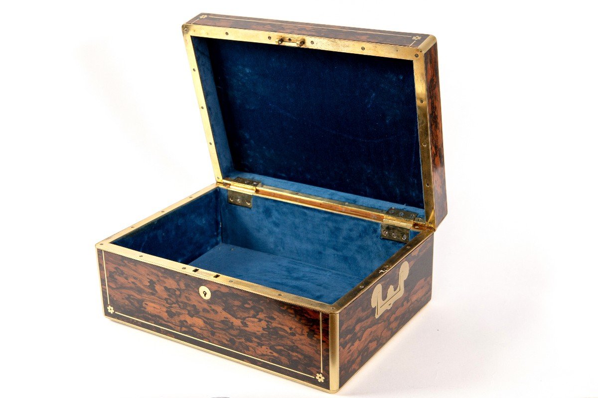 19th Century Rosewood Jewelry Box-photo-3