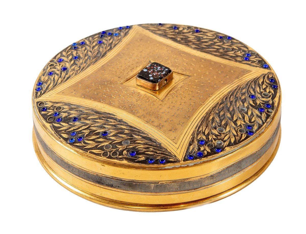 19th Century Gilt Bronze Jewelry Box