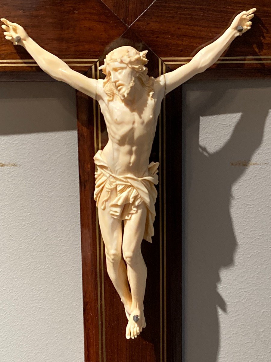 Christ In Ivory Sculpted 19th