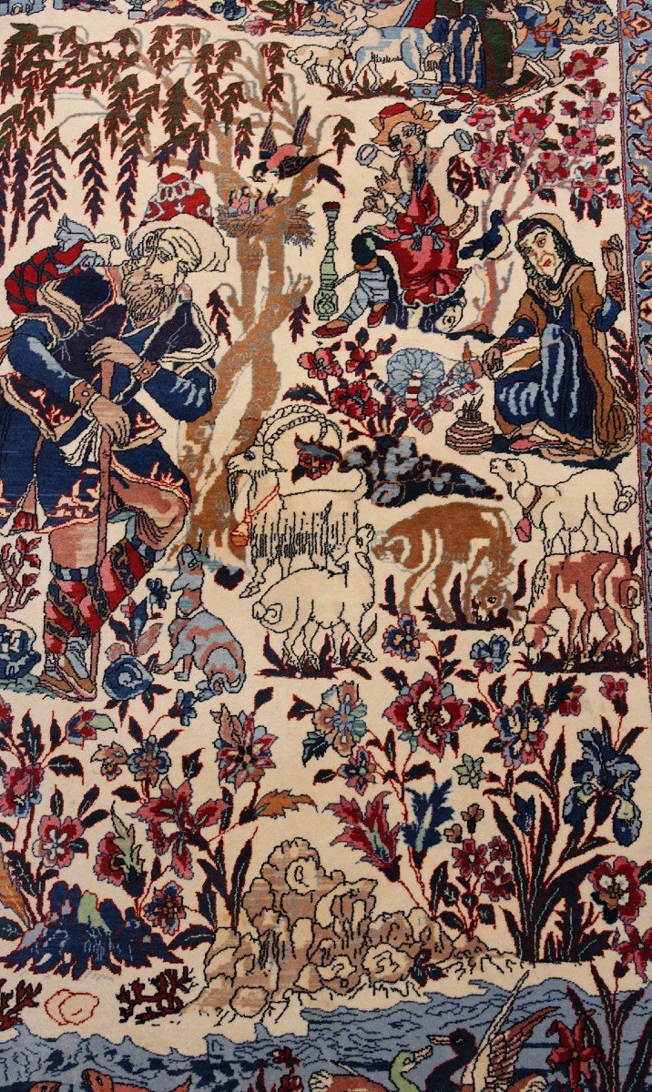 Persian Wool Rug Qum 168 X 102 Cm-photo-2