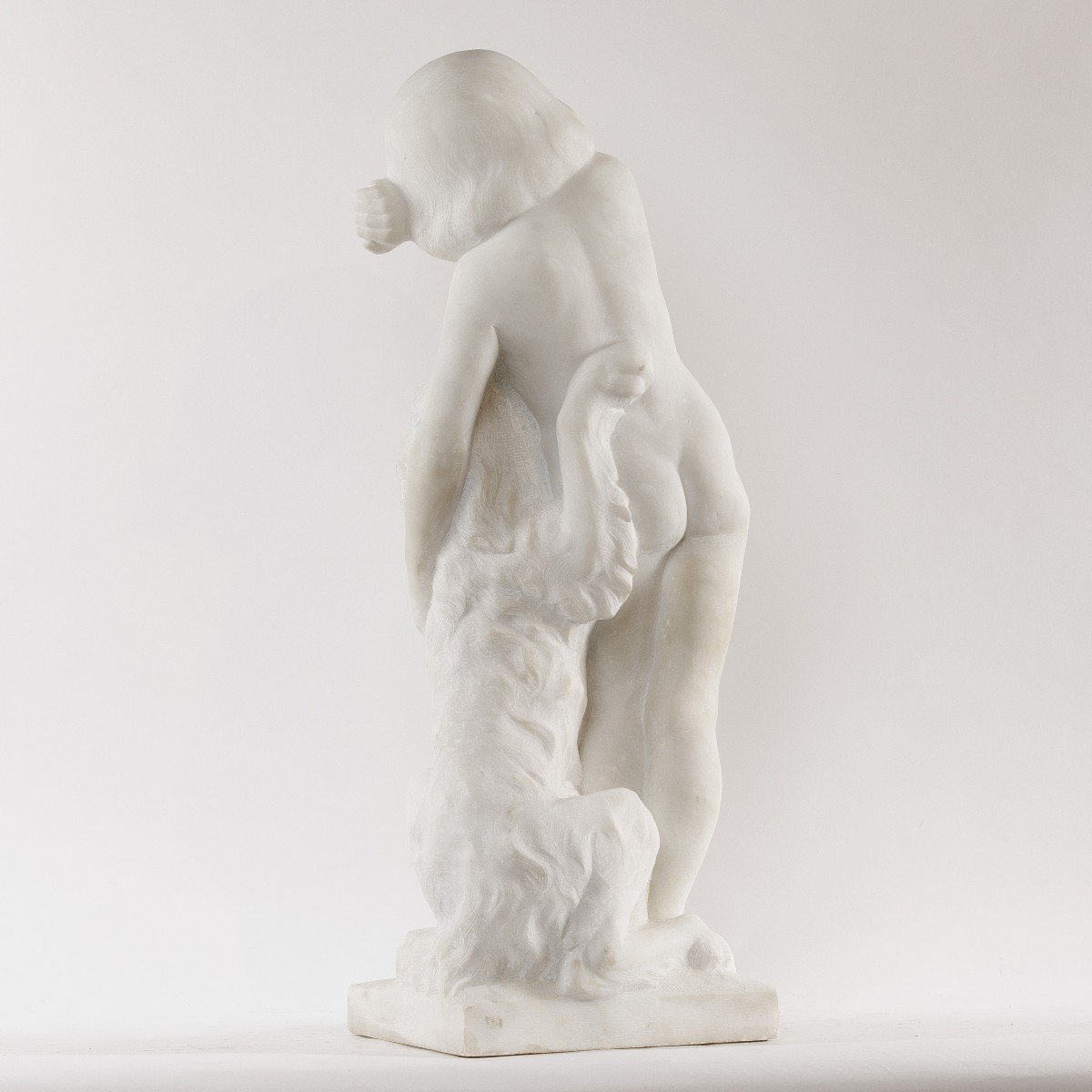 20th Century Carrara Marble Sculpture -photo-3