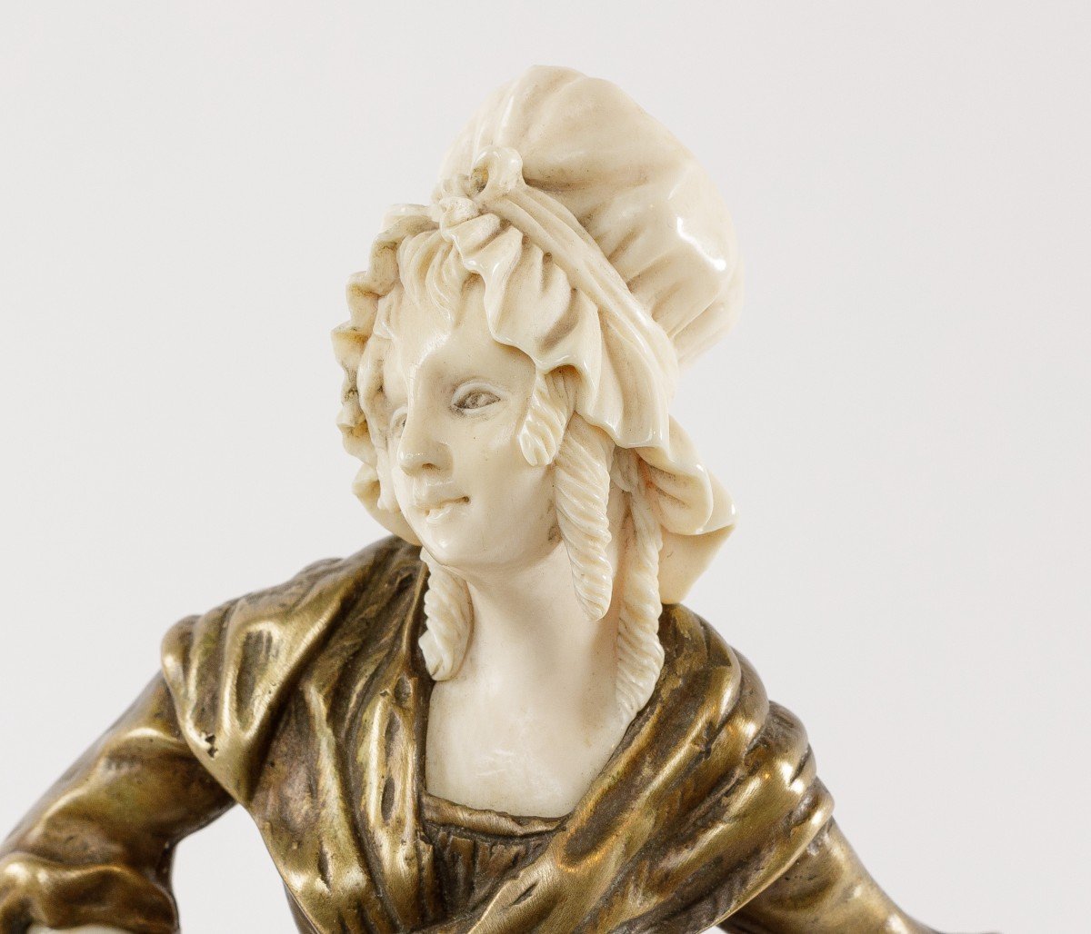 Chryselephantine Sculpture By Charles Monginot Late 19 Century-photo-3