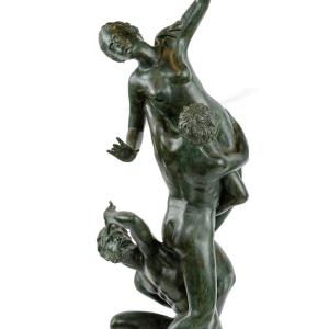 Bronze Sculpture "abduction Of Sabine" After Giambologna