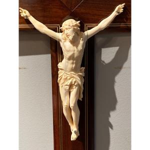 Christ In Ivory Sculpted 19th