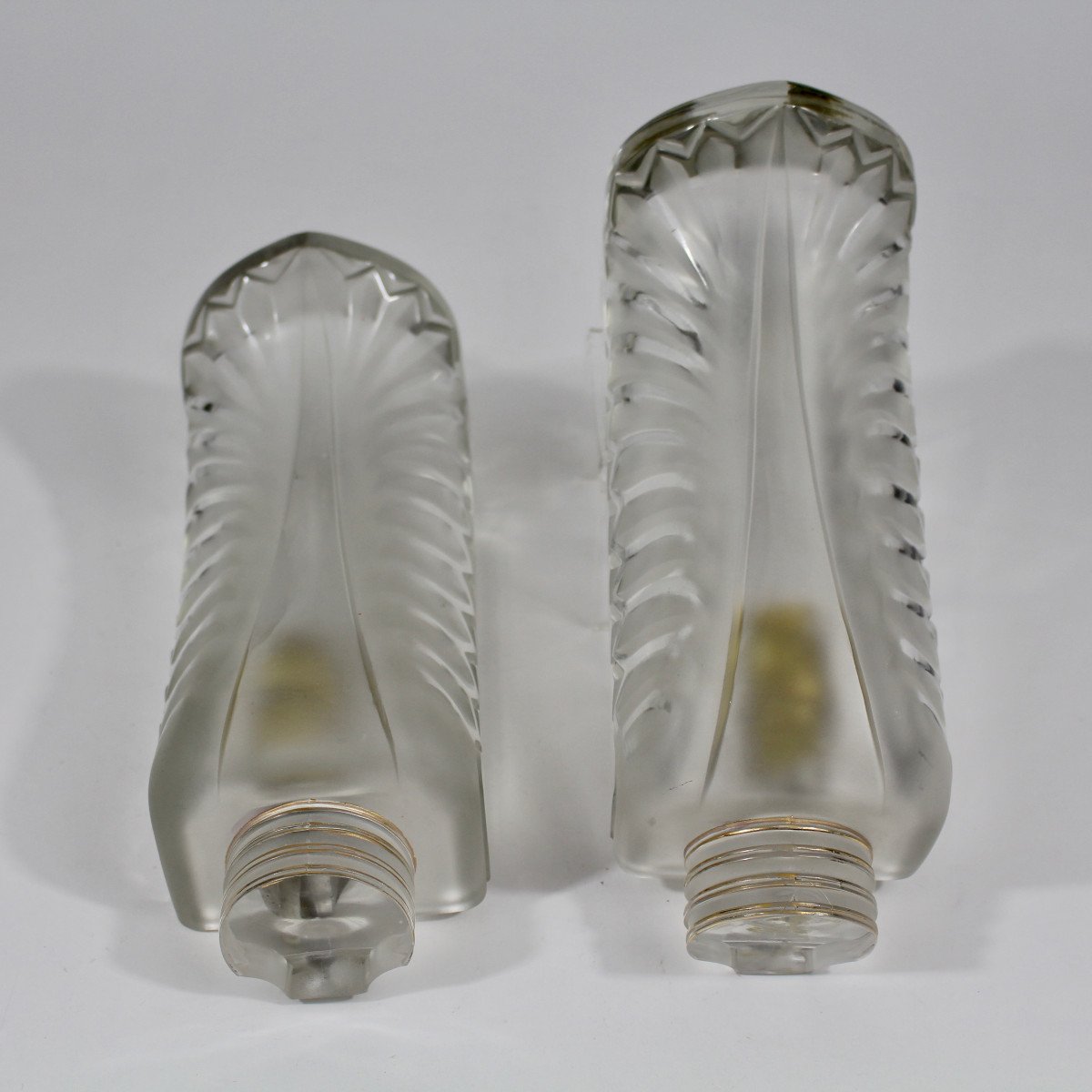 Lalique France "palme" Wall Lights