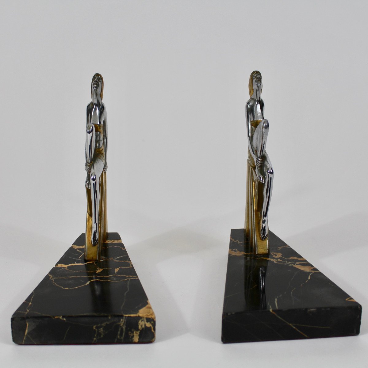 L Gerfaux Bookends "seated Women"-photo-2