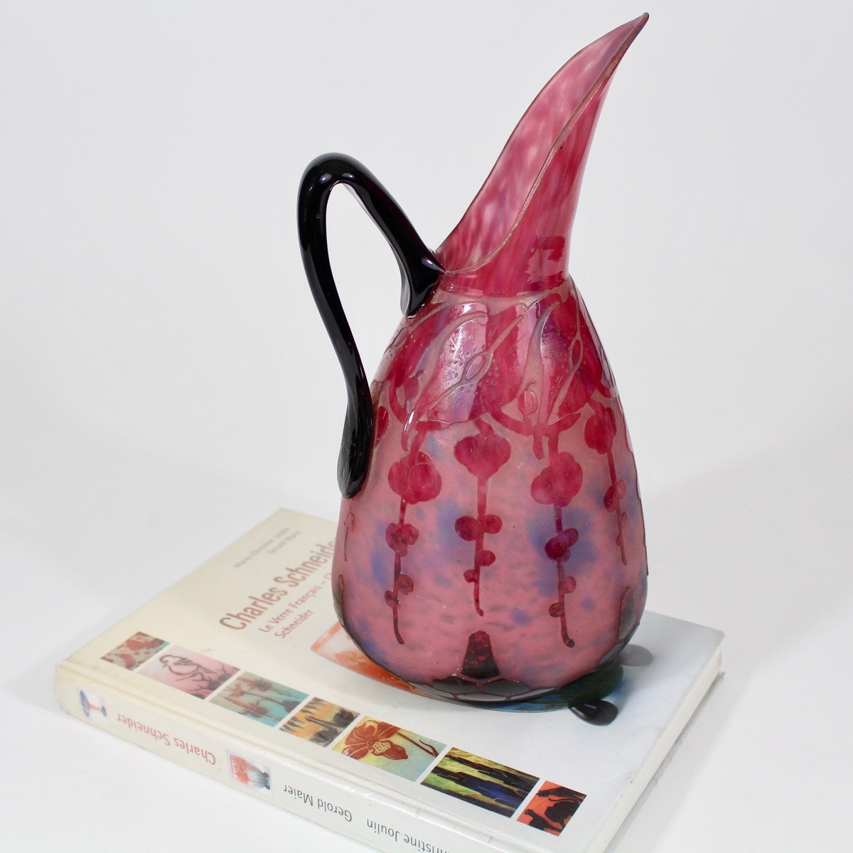 The French Glass Pitcher "garances"-photo-3