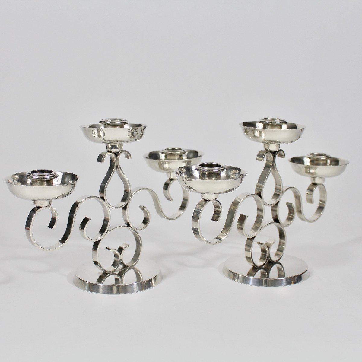 Gallia - Christofle "seville" Candlesticks-photo-4