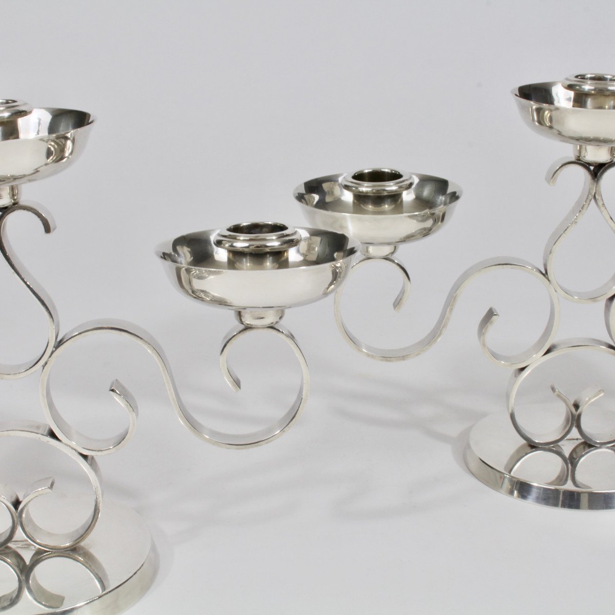 Gallia - Christofle "seville" Candlesticks-photo-5