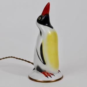 VEILLEUSE ART DÉCO   "PINGOUIN "