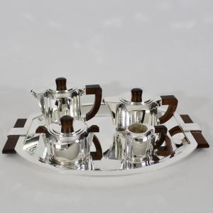 Christofle Tea-coffee Set "pleated Panels"