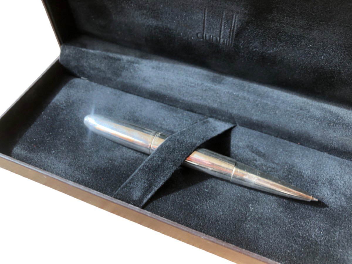 Rare Model Dunhill Silver Ballpoint Pen / Bic-photo-2