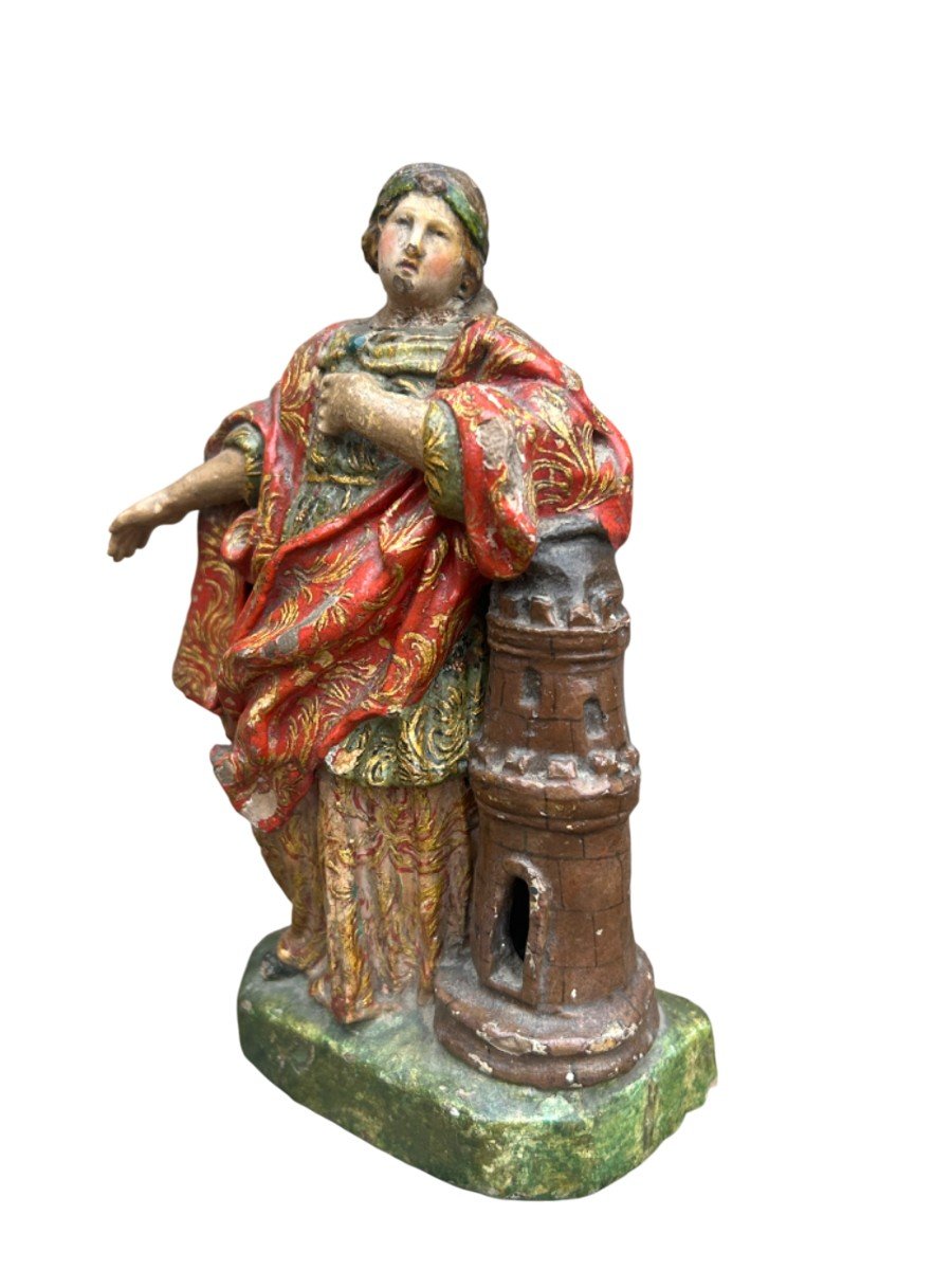 Petite Statue Sainte Barbara-photo-2