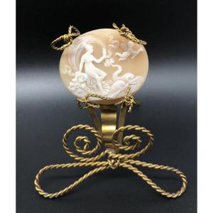 Venus And Cupid Mythical Scene Cameo