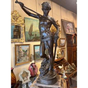 Bronze XIX David Terrassant Goliath