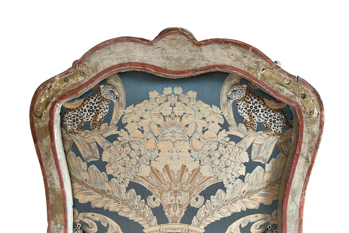 Pair Of Louis XV Period Armchairs - Attributed To Nicolas Heurtaut-photo-6