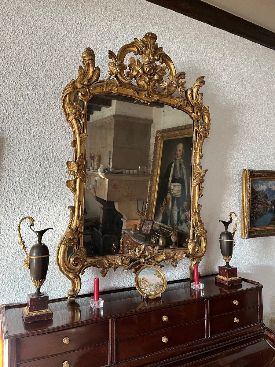 Louis XV Period Provençal Mirror, Provence Circa 1750-photo-2