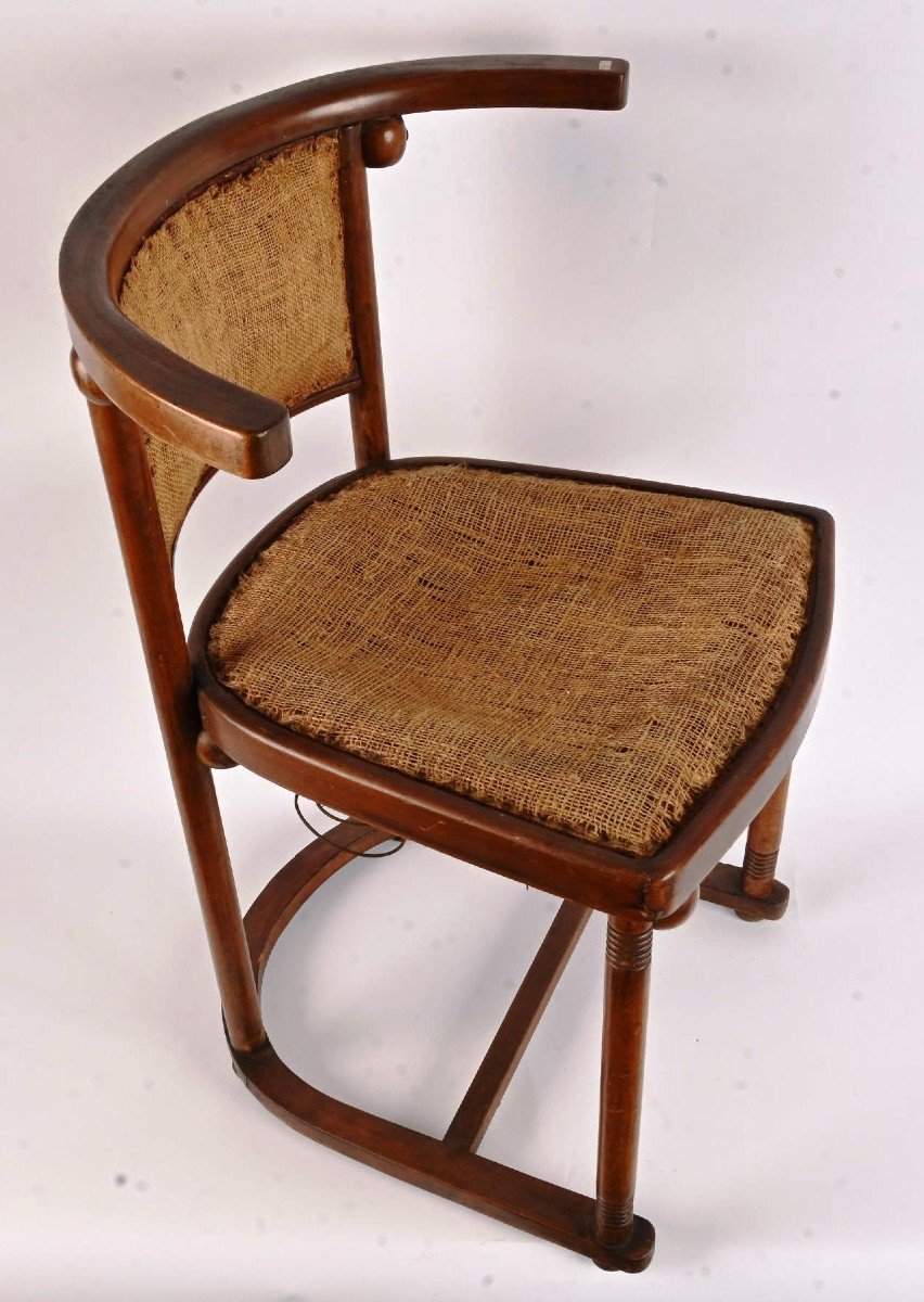 Bentwood Chair Based On A Design By Josef Hoffmann For The Cabaret Fledermaus.-photo-2