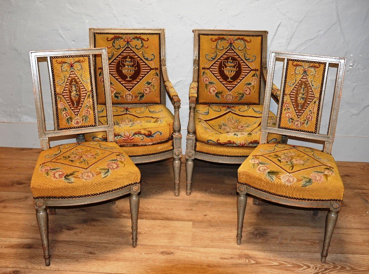 Part Of A Louis XVI Living Room In Rechampis Wood