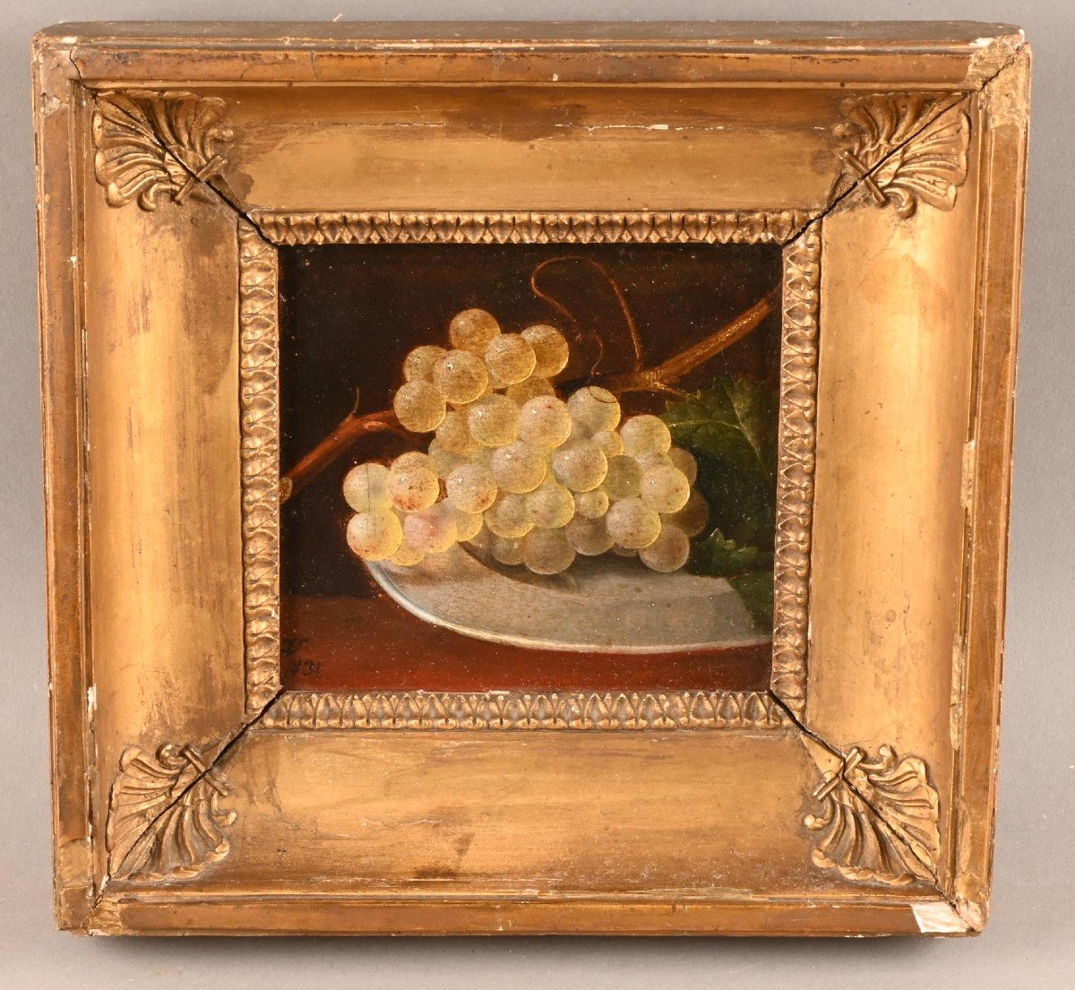 "still Life With Bunch Of Grapes"