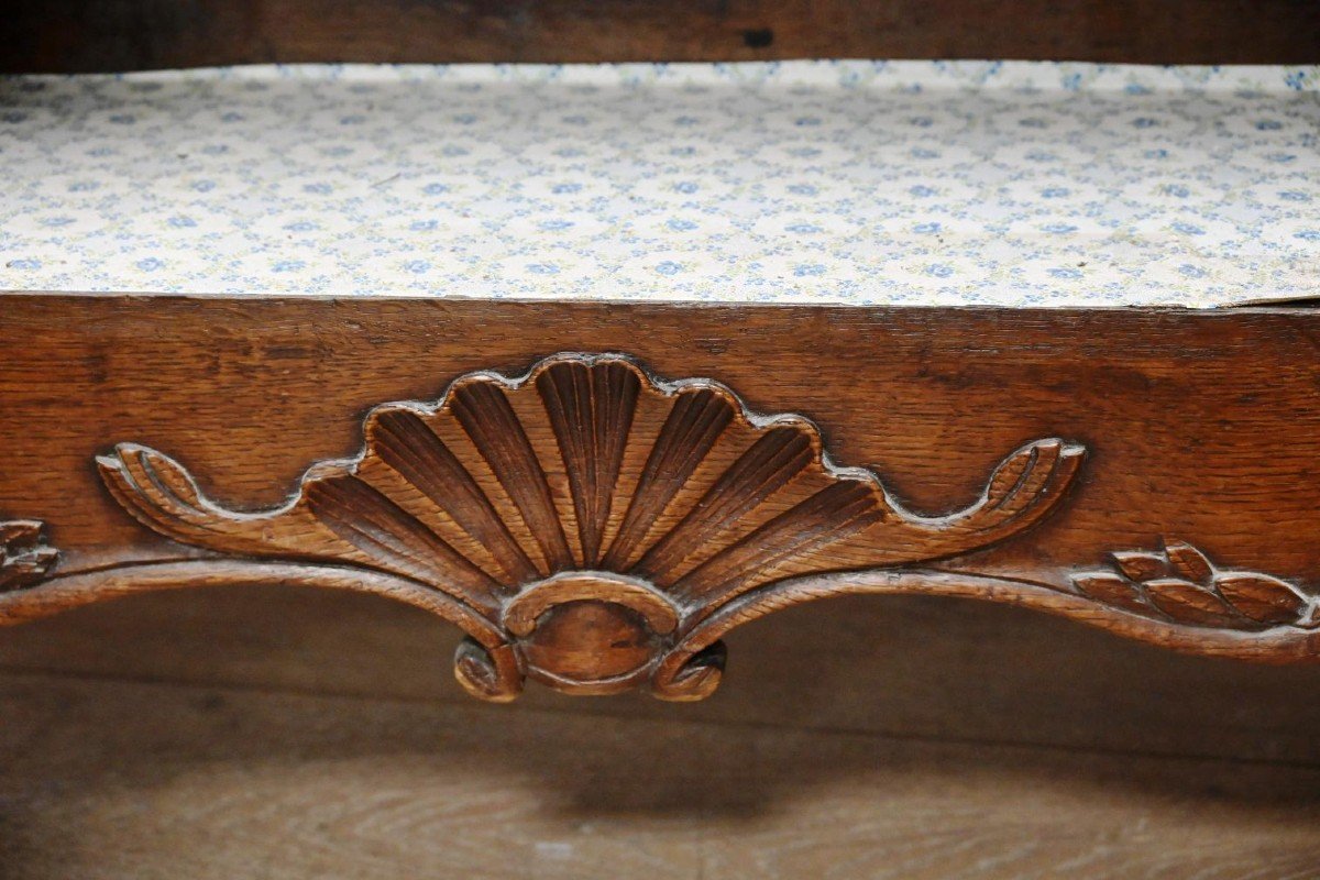 Oak Sideboard With Three Doors And Three Belt Drawers.-photo-4