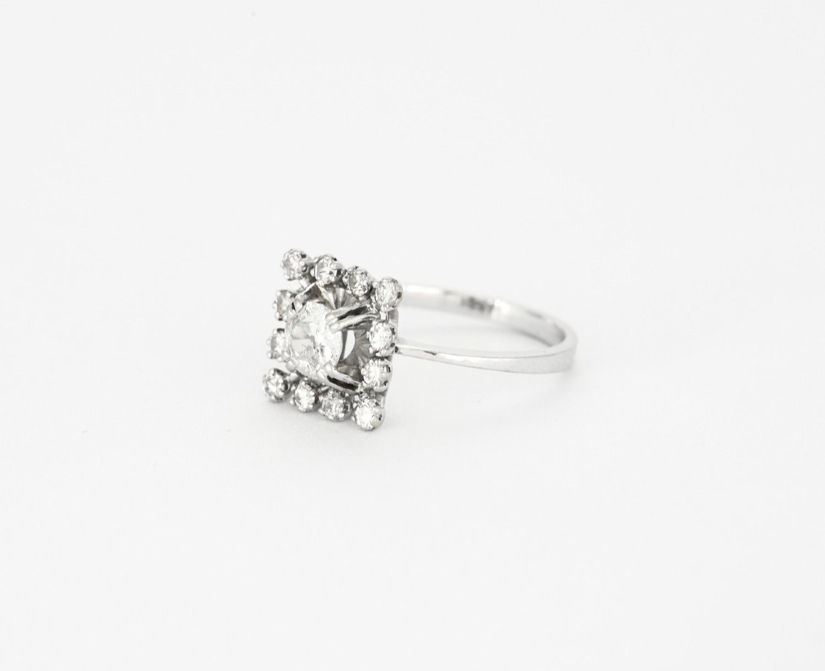 Diamond, And White Gold Ring-photo-4