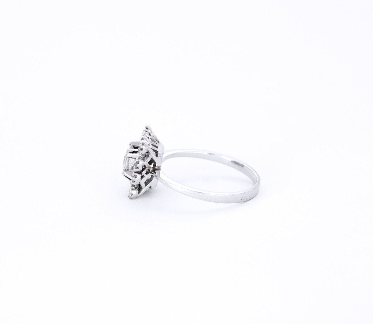 Diamond, And White Gold Ring-photo-1