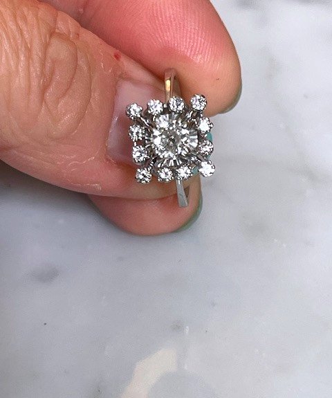 Diamond, And White Gold Ring-photo-2