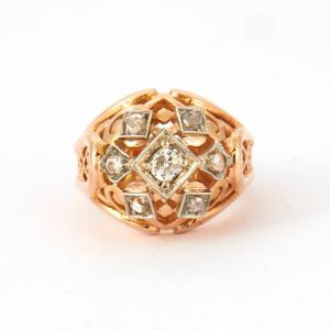 Ball Ring, Diamonds From The 1940s