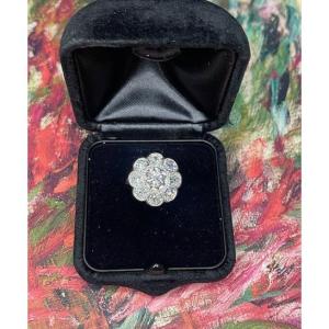 Bague Marguerite Diamants,  Début XX éme