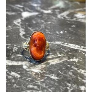 Bague Camée Coral