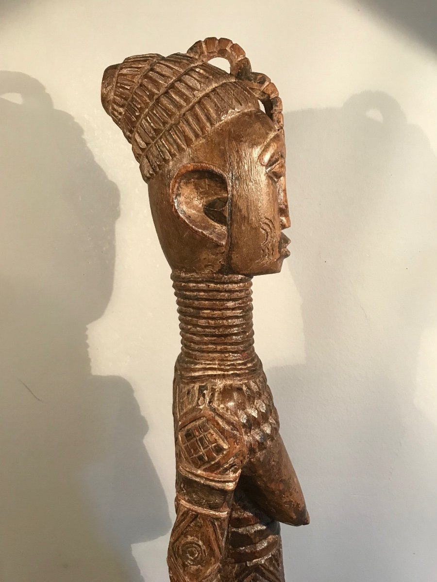 Ndengese Maternity Drc Central Africa Statue Monoxyle Wood Early 20th Century Primitive Arts-photo-2