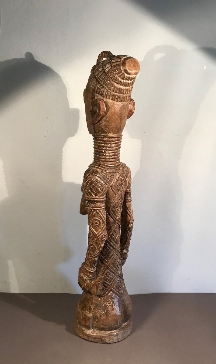 Ndengese Maternity Drc Central Africa Statue Monoxyle Wood Early 20th Century Primitive Arts-photo-5