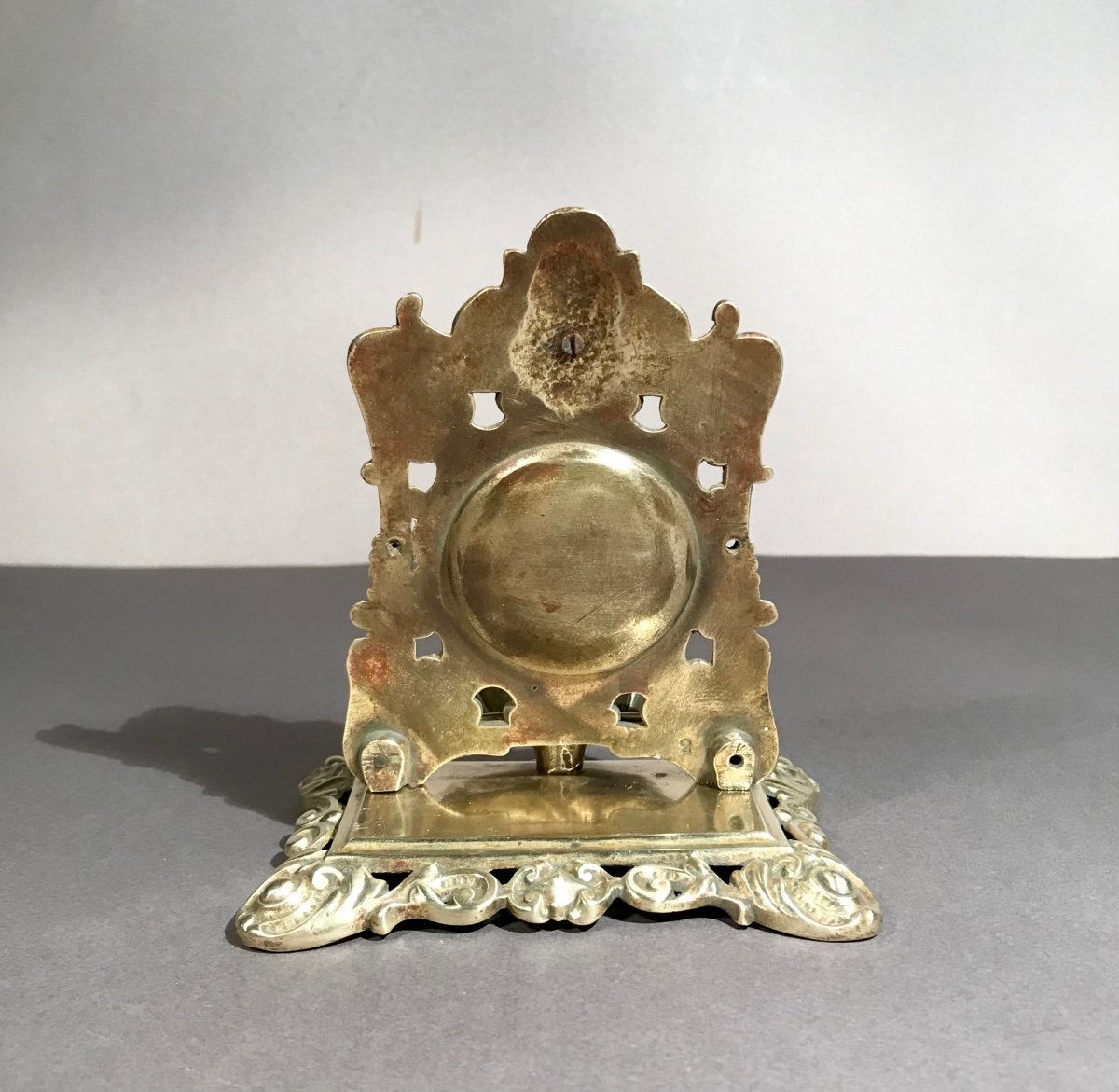 Decorative Arts Clockmaking 19th Century Watch Holder/ring Sizer Gilt Bronze Baroque Rococo 1860/1880-photo-4