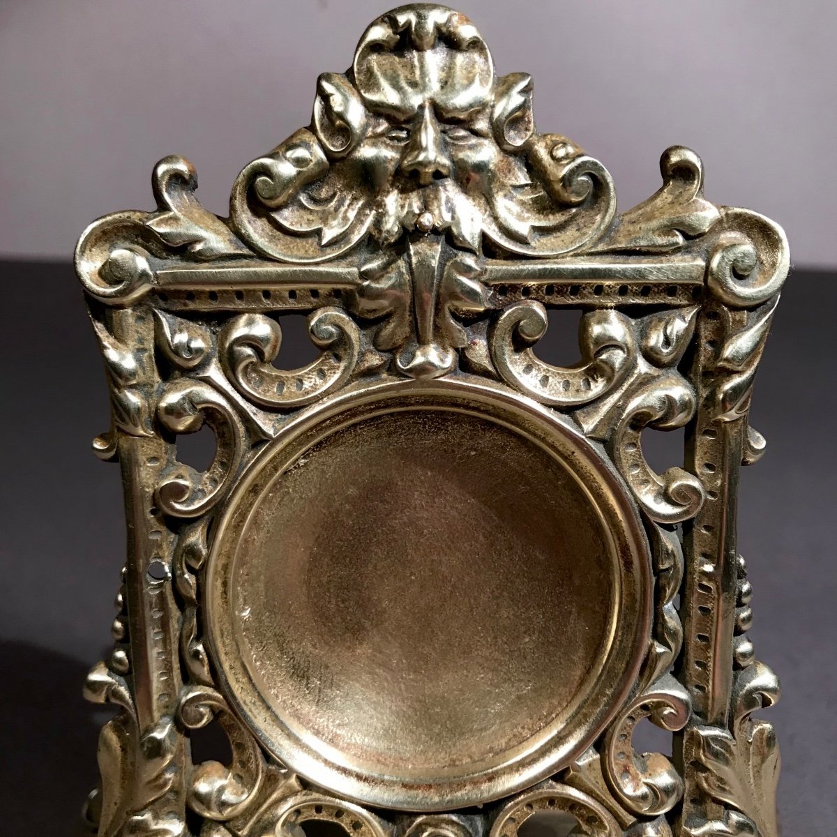 Decorative Arts Clockmaking 19th Century Watch Holder/ring Sizer Gilt Bronze Baroque Rococo 1860/1880-photo-4