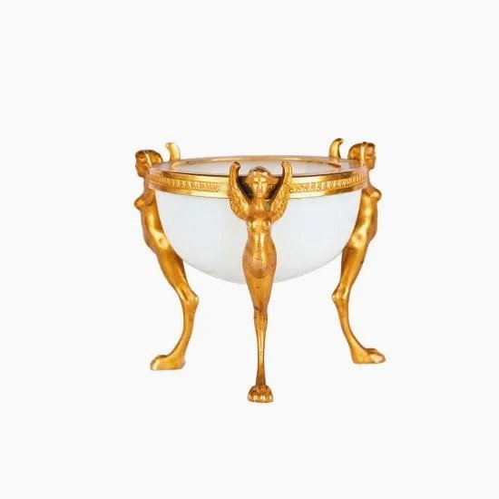 Sugar Bowl With Opaline Basin, 19th Century France