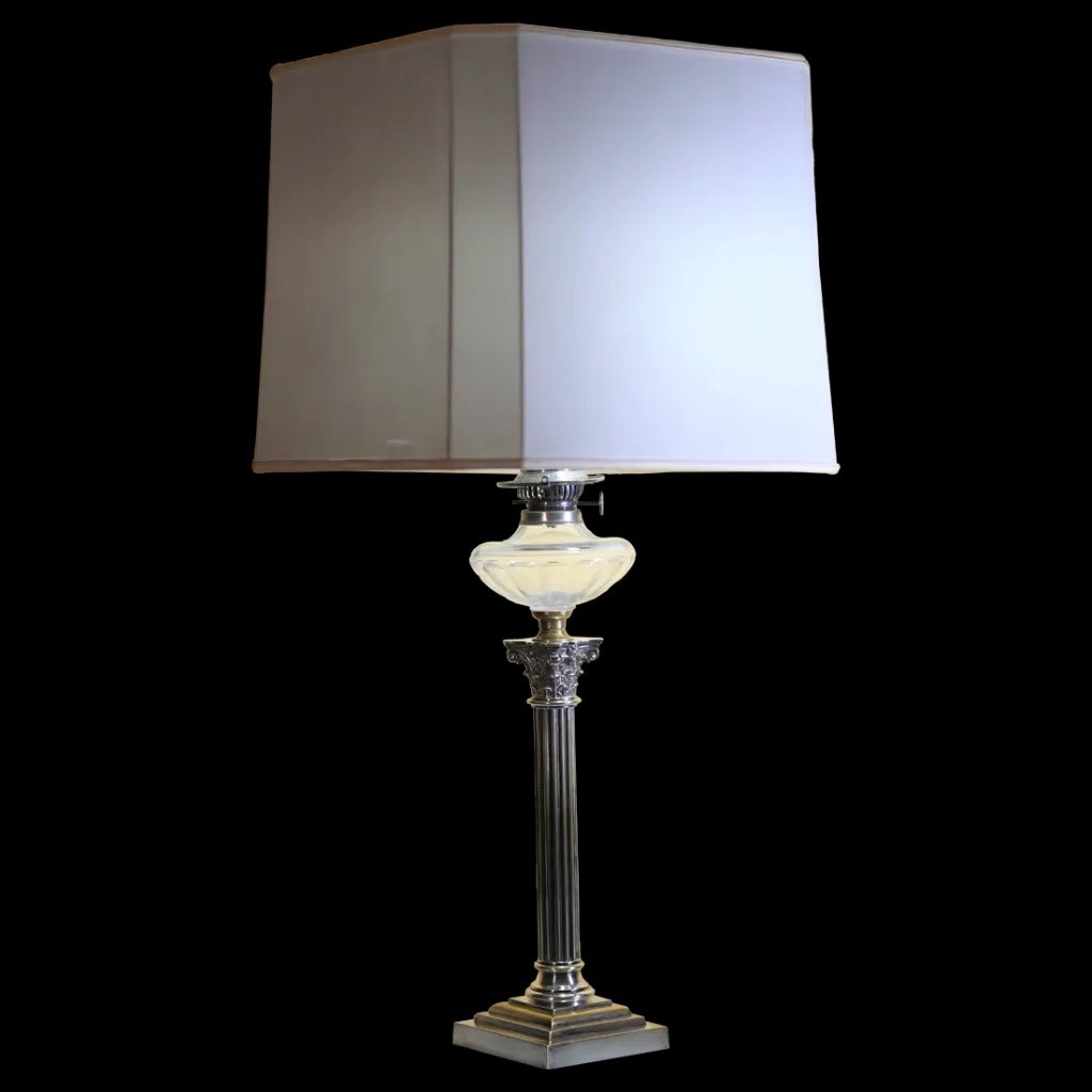 Large Electrified Table Lamp, With Corinthian Column Sheffield -photo-1