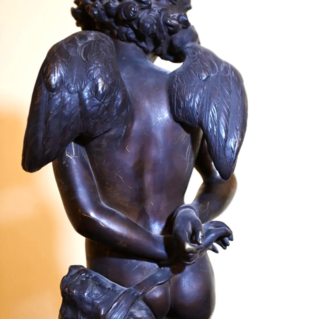 Denise Delavigne “cupid Bound” - Bronze Sculpture. France,  20th Century-photo-3