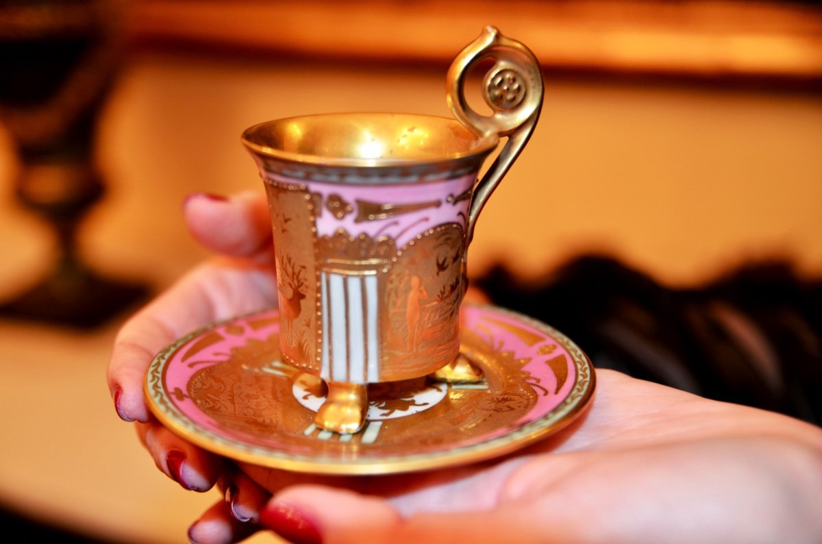 Cup And Saucer. Czechoslovakia, 20th Century-photo-3