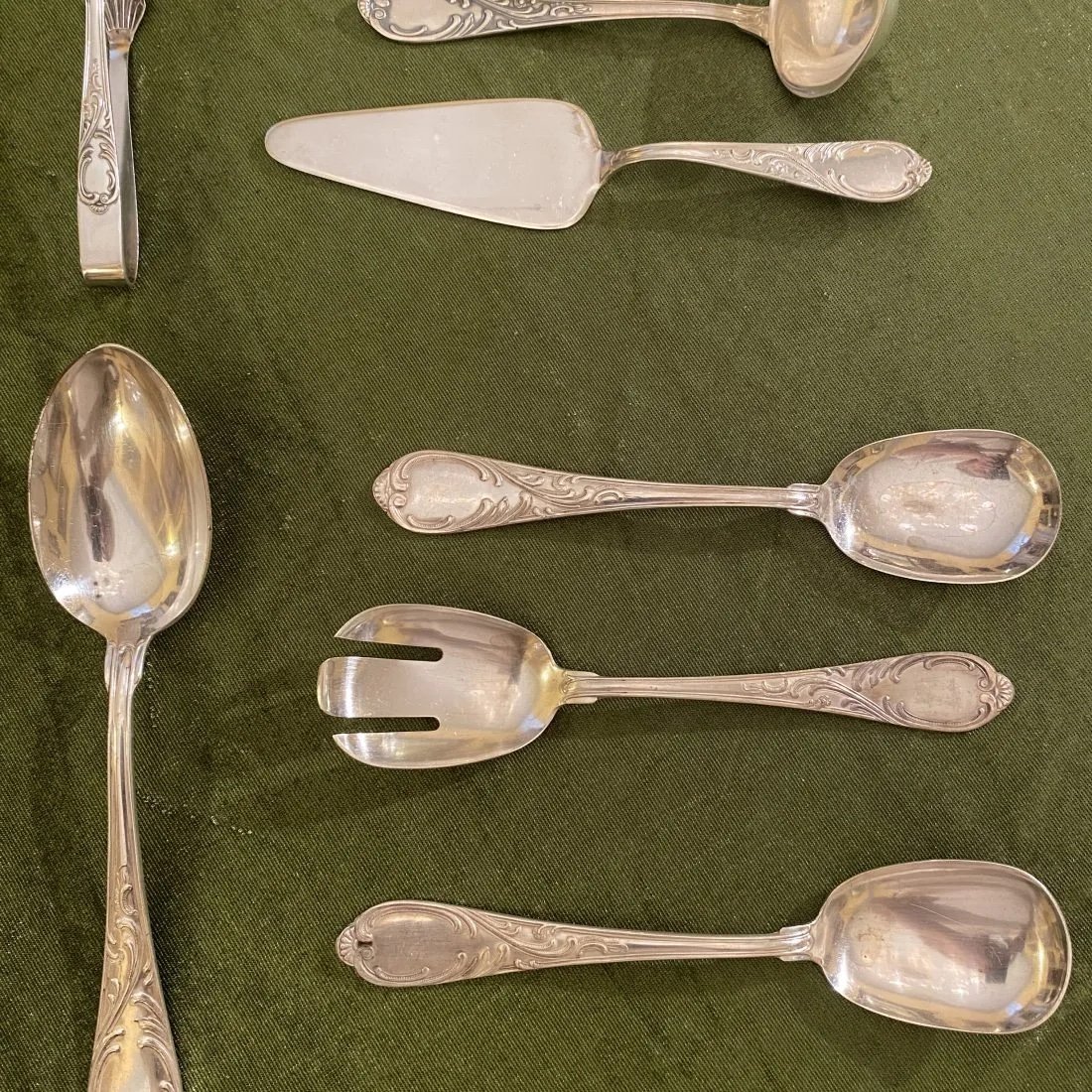 Large Cutlery Set For 12 Place Settings ( 118 Pieces). Koch&bergfeld, Bremen, 20th Century-photo-2