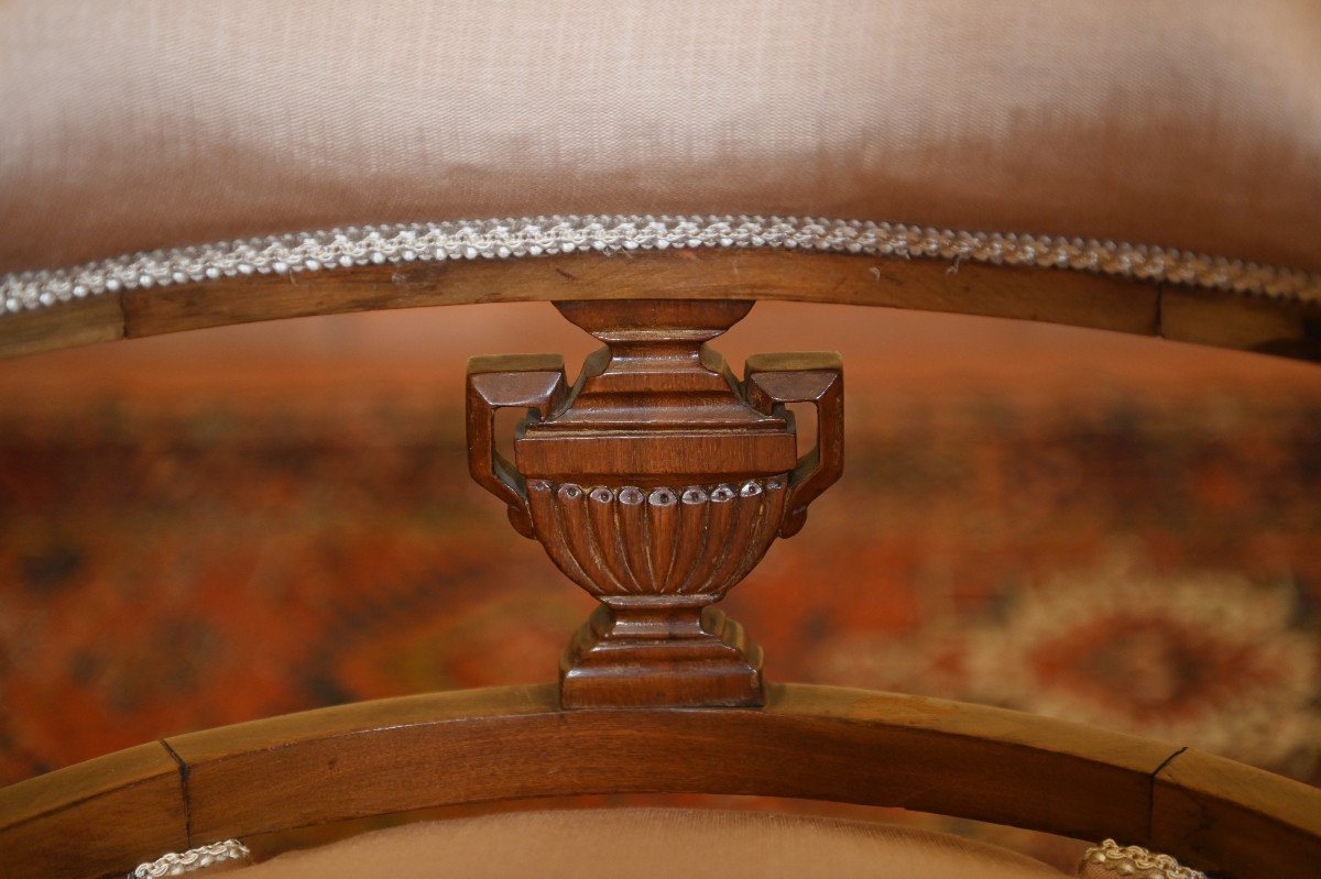 Edwardian Period Mahogany Armchair-photo-4