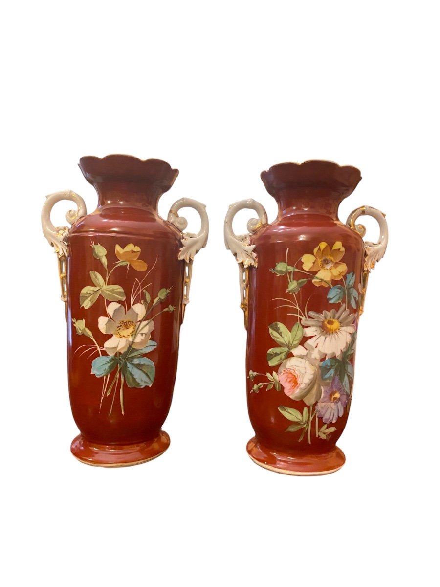 Paire De Vases Louis Philippe. France, 19ème Siècle-photo-2