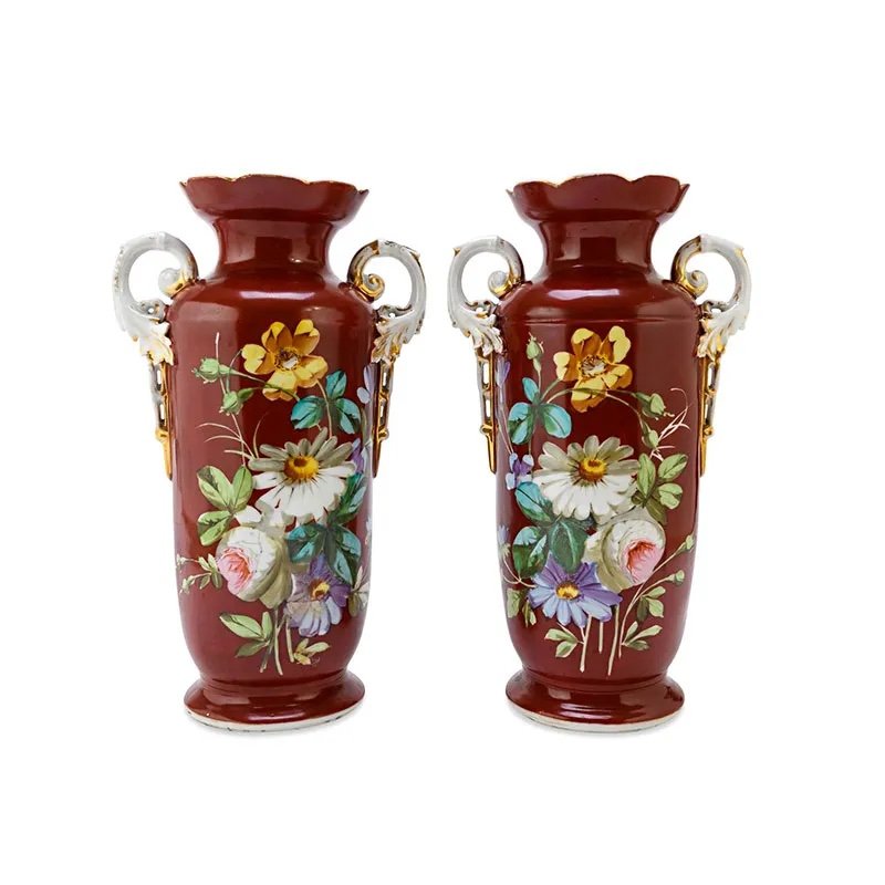 Paire De Vases Louis Philippe. France, 19ème Siècle